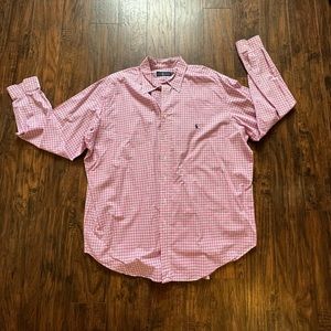 Men’s Ralph Lauren 2XLT Pink Button Down Shirt